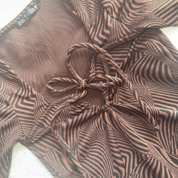 Zara 70’s Style Mini Dress - Picture 4 of 4